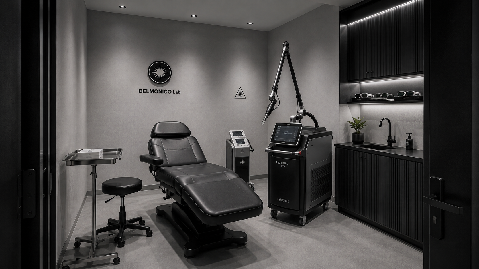 Salle de détatouage laser Delmonico.Lab